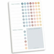 bloom daily planners Planning Pad, 6 x 9, Chore Pad with Magnets, Pastel