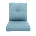 thumbnail image 1 of Planntonneo Outdoor Wicker Furniture Cushion Set, 25 x 22 x 4 Deep Seat Patio Chair Cushions, Baby Blue, 1 Set, 1 of 8