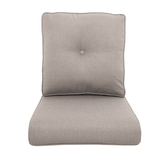 Planntonneo Outdoor Wicker Furniture Cushion Set, 25 x 22 x 4 Deep Seat Patio Chair Cushions, Beige, 1 Set