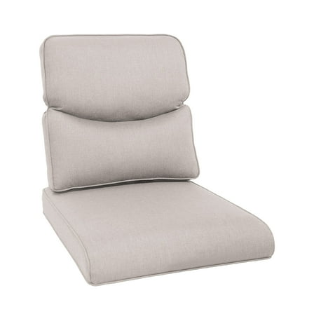 Planntonneo Outdoor Wicker Furniture Cushion Set, 25 x 22 x 4 Deep Seat Patio Chair Cushions, Beige, 1 Set