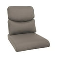thumbnail image 1 of Planntonneo Outdoor Wicker Furniture Cushion Set, 25 x 22 x 4 Deep Seat Patio Chair Cushions, Grey, 1 Set, 1 of 7