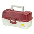 thumbnail interactive-video image 1 of Plano 1-Tray Tackle Box with Dual Top Access, Red Metallic/Off White (620106), 1 of 7