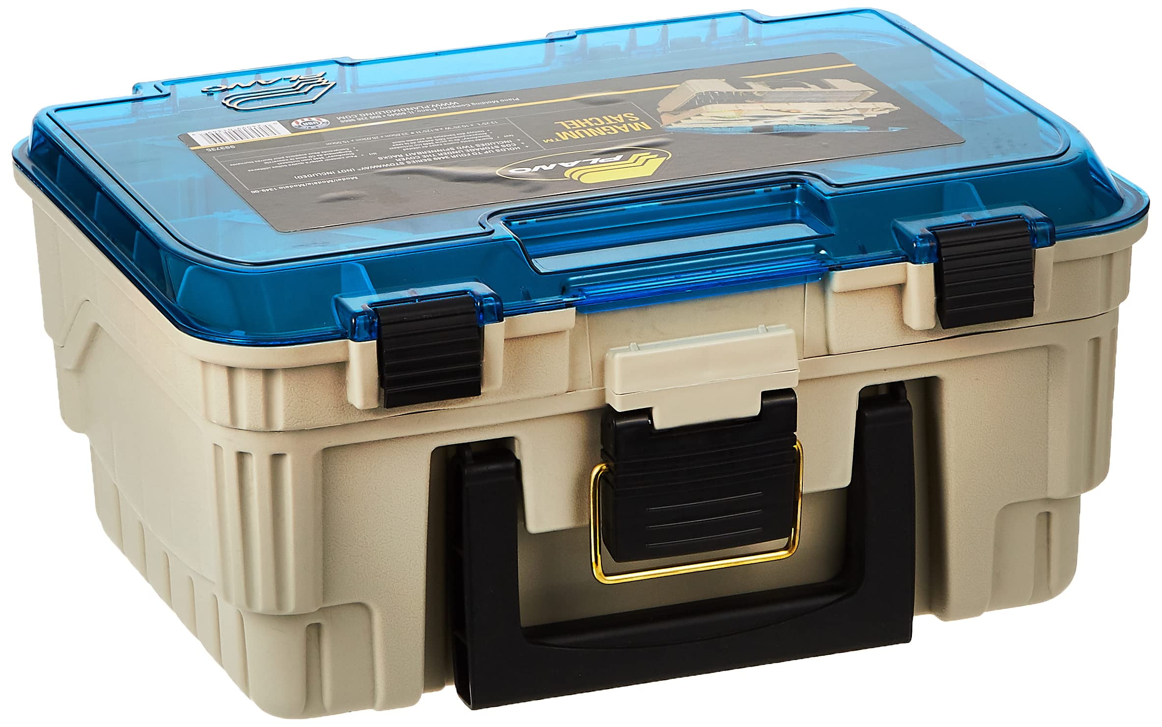Plano 1349-00 Two Level Magnum 3449 Tackle Box, Sandstone/Blue, One Size CA1
