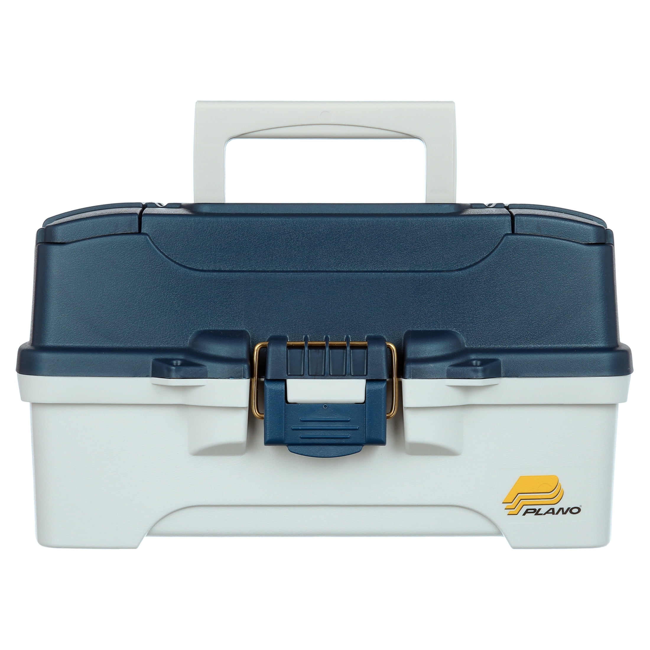 620210 Plano Ready Set Fish Two-Tray Tackle Box Orange/Tan