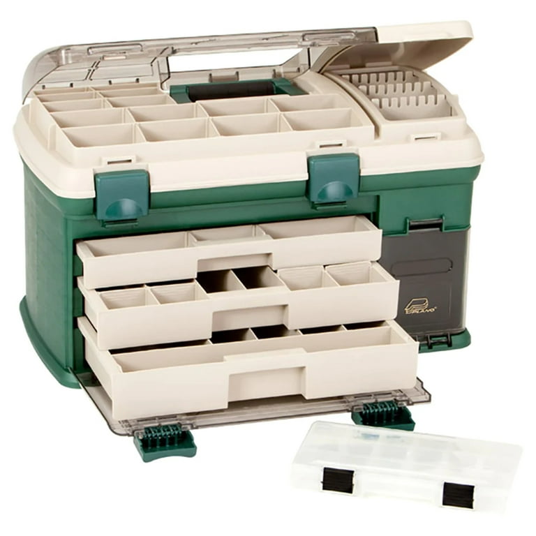 Plano - 3-Drawer Tackle Box XL - Green/Beige