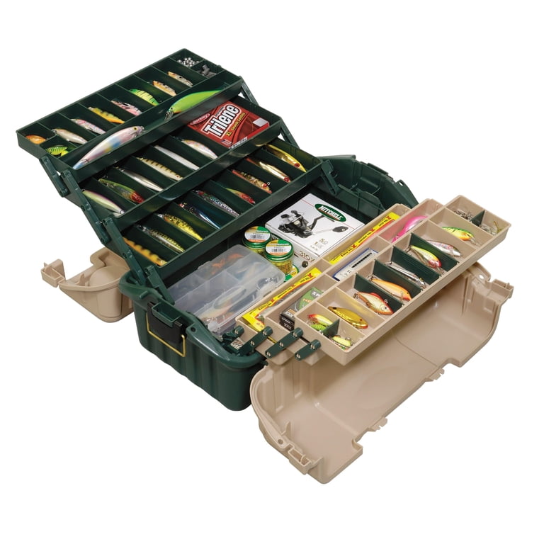 Plano 6-Tray Large Fishing Organizer, Adjustable Compartments, Hip