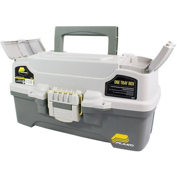Plano 6201 One-Tray Tackle Box, Bait Storage, Extending Cantilever-tray Design