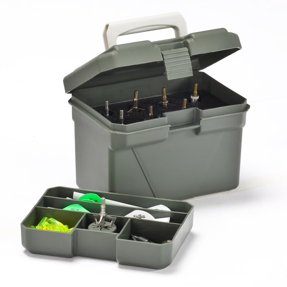 Plano Archery Accessory Box, 8-Broadhead Capacity (Green)