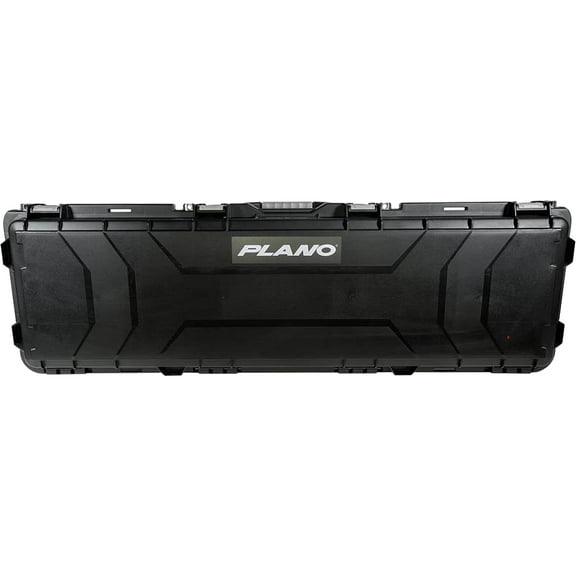 Plano Element Gun Eqpmnt Case 54in Double Long Gun w/Gry Accent, Black