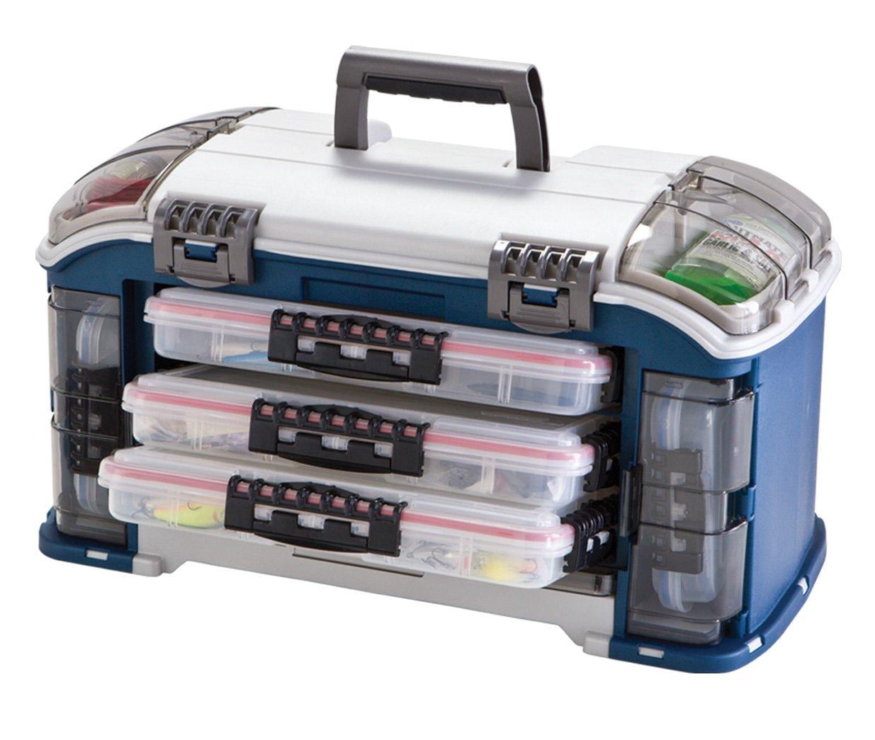 767 plano tackle box Elite Series Ultimate Angled System, Graphite & Sandstone, Includes 6 StowAway Utility Boxes, Premium Tackle Storage for Fishing Gear and Accessories, Waterproof Case : Fishing Tackle Boxes access storage areas and spacious storage under the lid accommodating larger items Plano Fto Elite Plano 797