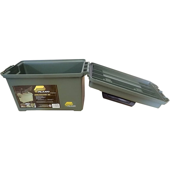 Plano Field Ammo Box, OD Green, Medium Plastic Ammo Storage
