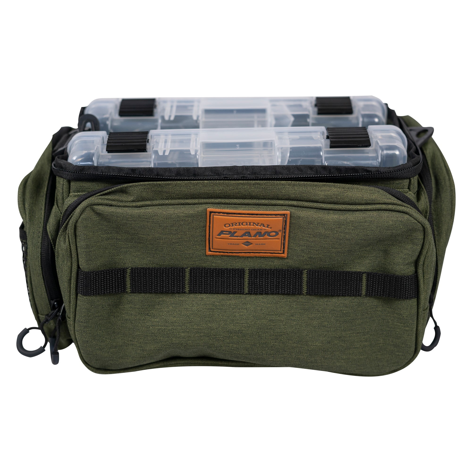 Plano Fishing 3600 Medium Size Tackle Bag with Two 3600 Size Stowaways,  Heathered Green