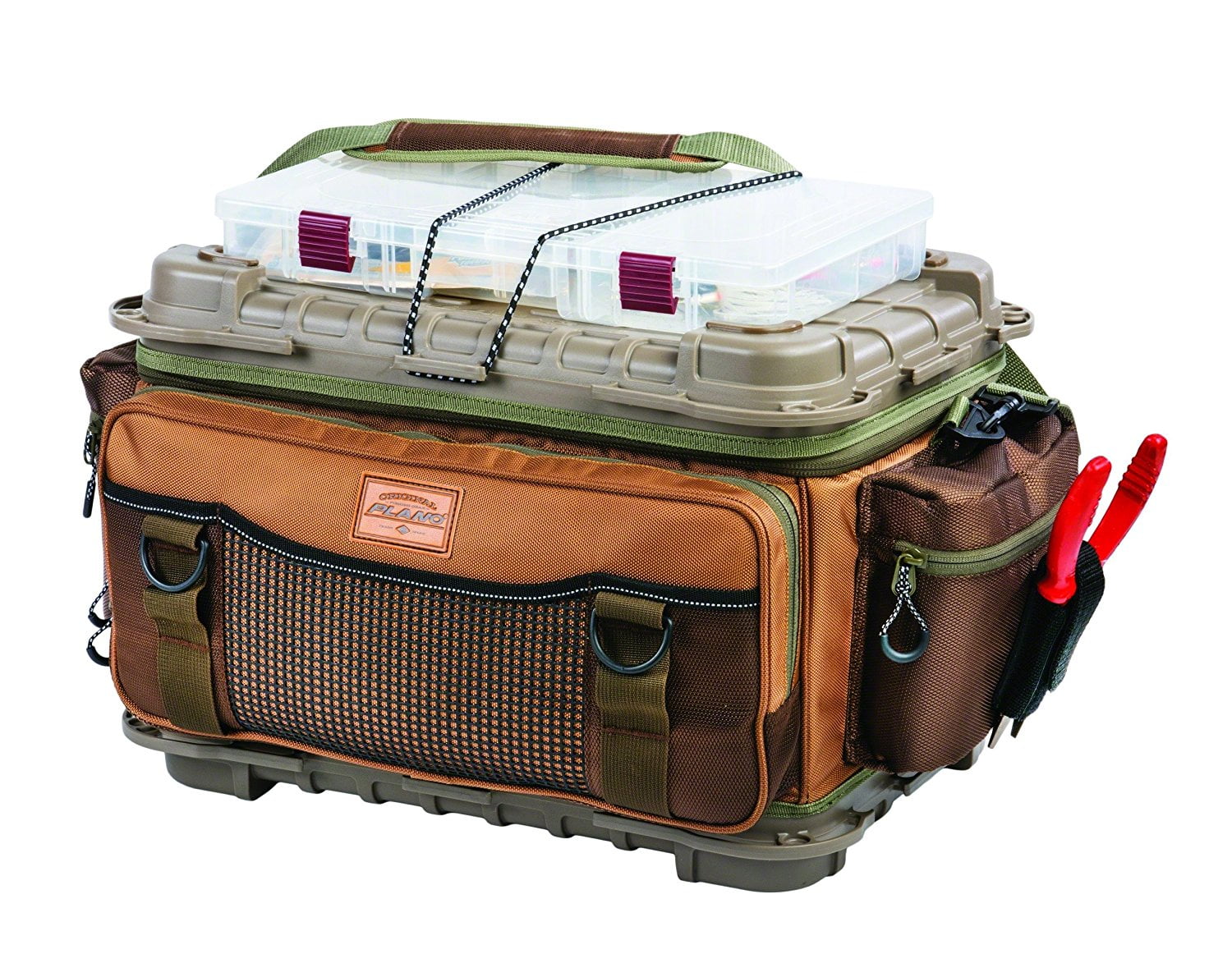 Plano Fishing Guide Series 3700 Tackle Bag, Tan/Brown - Walmart.com