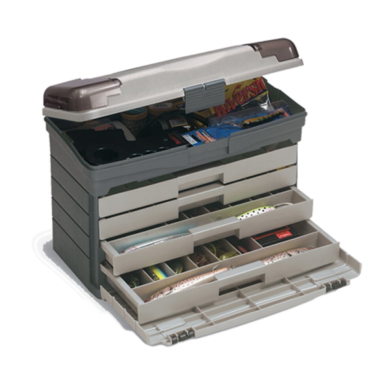 Plano Fishing Guide Series 4-Drawer Tackle Box, Graphite/ Sandstone - Walmart.com Plano Fishing Guide Series 4-Drawer Tackle Box, Graphite/ Sandstone - Walmart.com