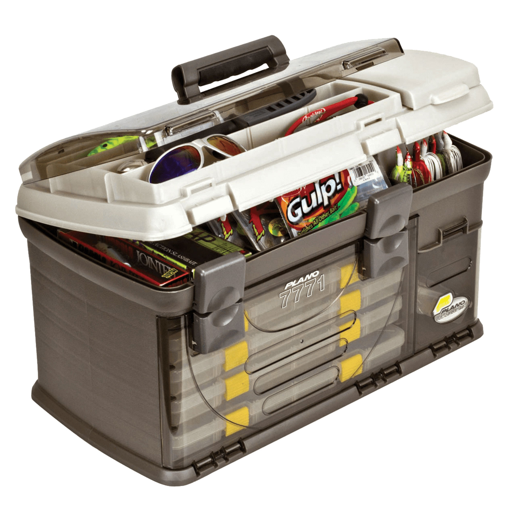 Plano Fishing Guide Series Five Utility Pro System Tackle Box, Graphite / Sandstone - image 1 of 6