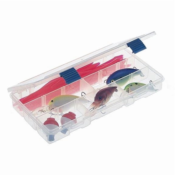 Plano Fishing Tackle Boxes & Bait Storage, Prolatch Adjustable Transparent Stowaway Utility Box, Clear