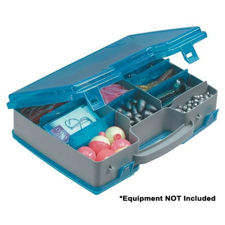 Plano Fishing Two-Sided Tackle Box Organizer, Blue, Large