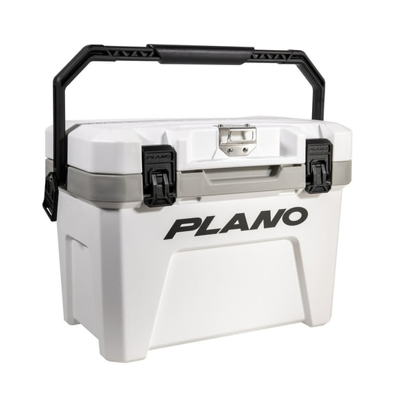 Plano Frost 21 Quart Heavy Duty Cooler w/ Built In Bottle Opener and Dry Basket, White