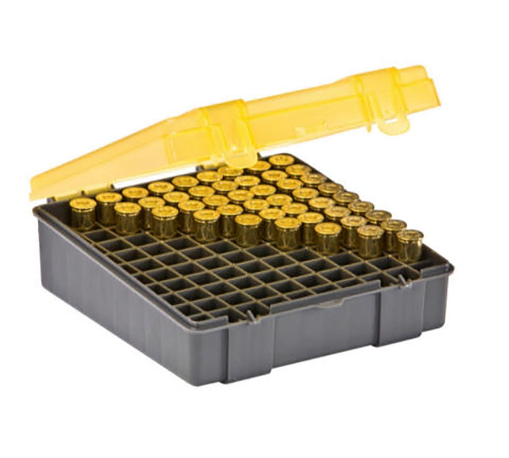 Plano Handgun Ammo Case, Hard Shell Plastic, Semi See Through, 100 ...