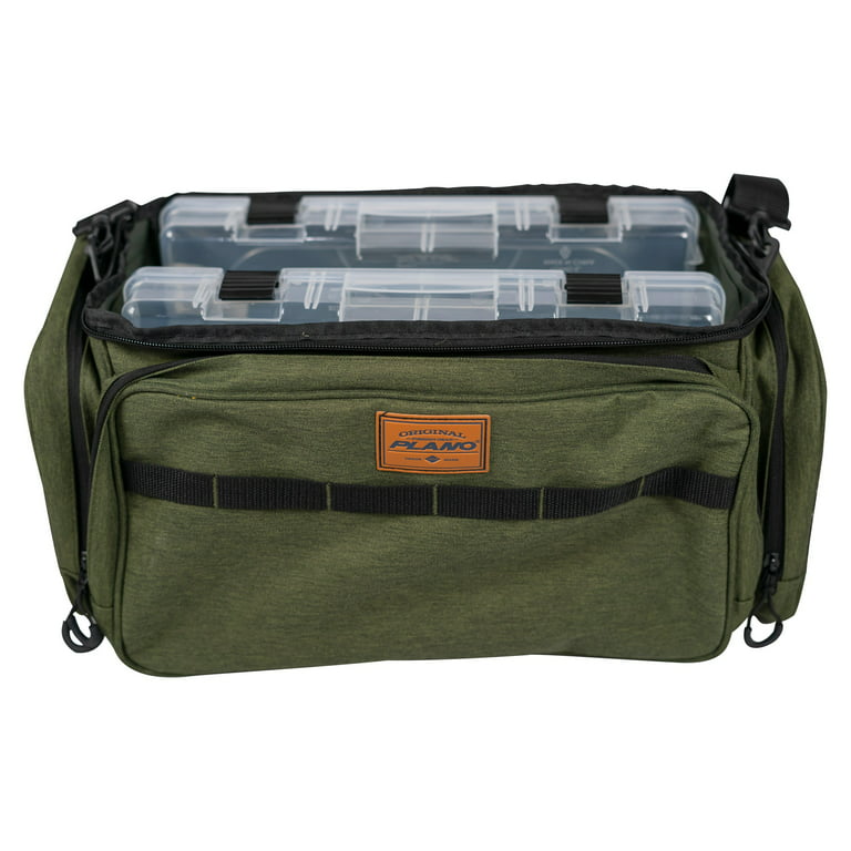 Plano Large 3700 Size Heathered Green Fishing Tackle Bag, with Two 3700  Size Stowaways