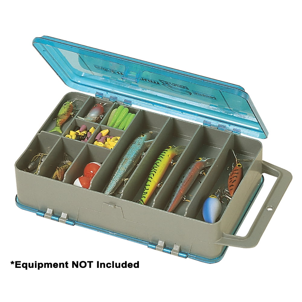 PLANO 3215 Mini-Magnum Sidekick Blue Double Sided TACKLE BOX with Tackle