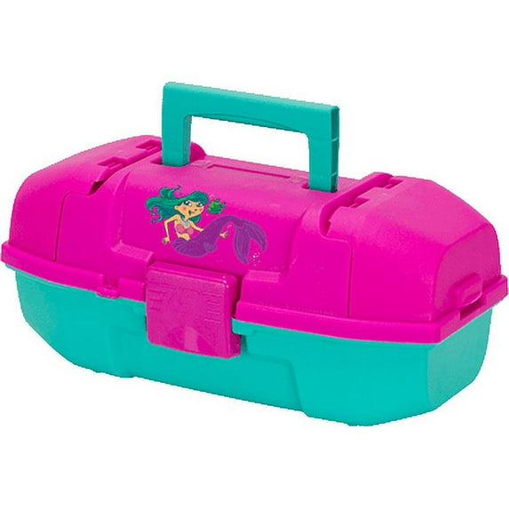 Plano Mermaid Youth Fishing Tackle Box with 1 Tray, 3 Compartments