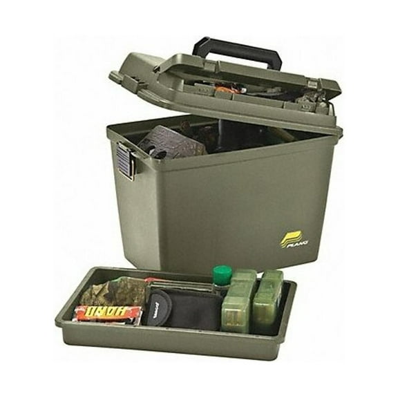 Plano Portable Tool Box, Plastic, Green, 17 in W x 10 in D x 13 in H 181206