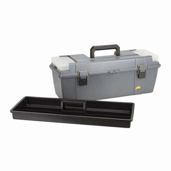 Plano Grab N Go Tool Box, Plastic, Gray, 26 in W x 10 in D x 11 in H ...
