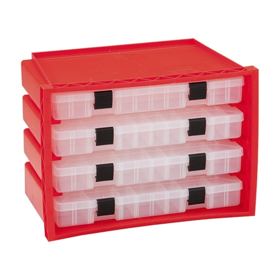 Plano Portable Rack System Organizer w/ 4 Utility Storage Box Drawers