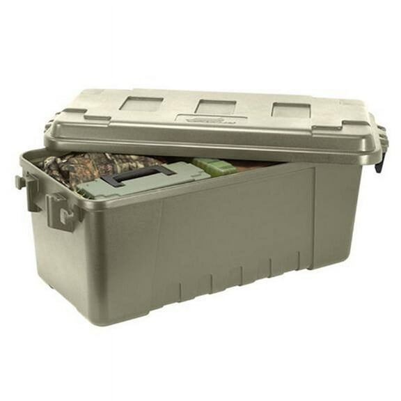 Plano Sportsman Trunk, OD Green, Medium, 68-Quart Lockable Storage Box