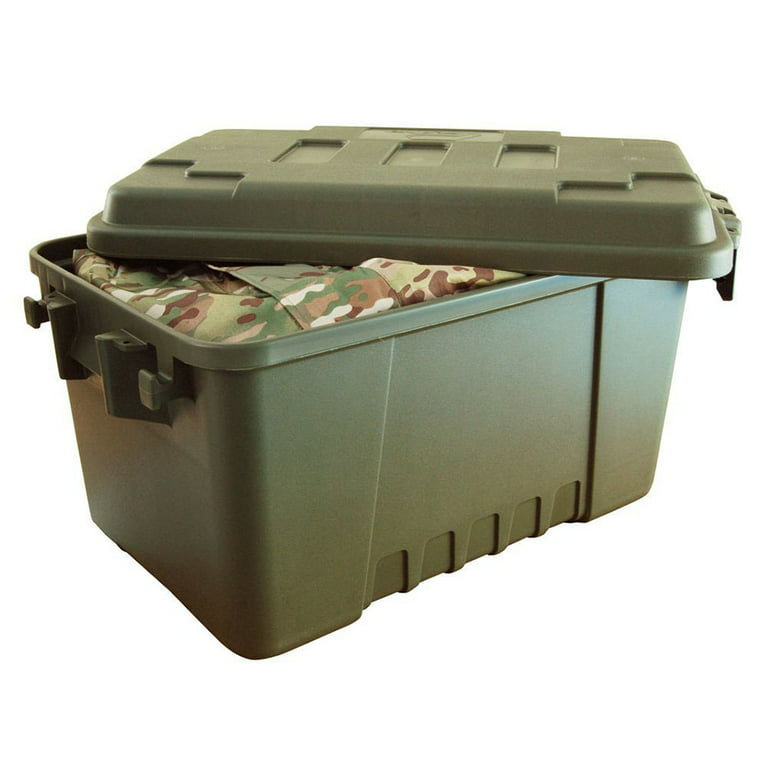 Plano Sportsman Trunk, OD Green, Small, 56-Quart Lockable Storage Box 