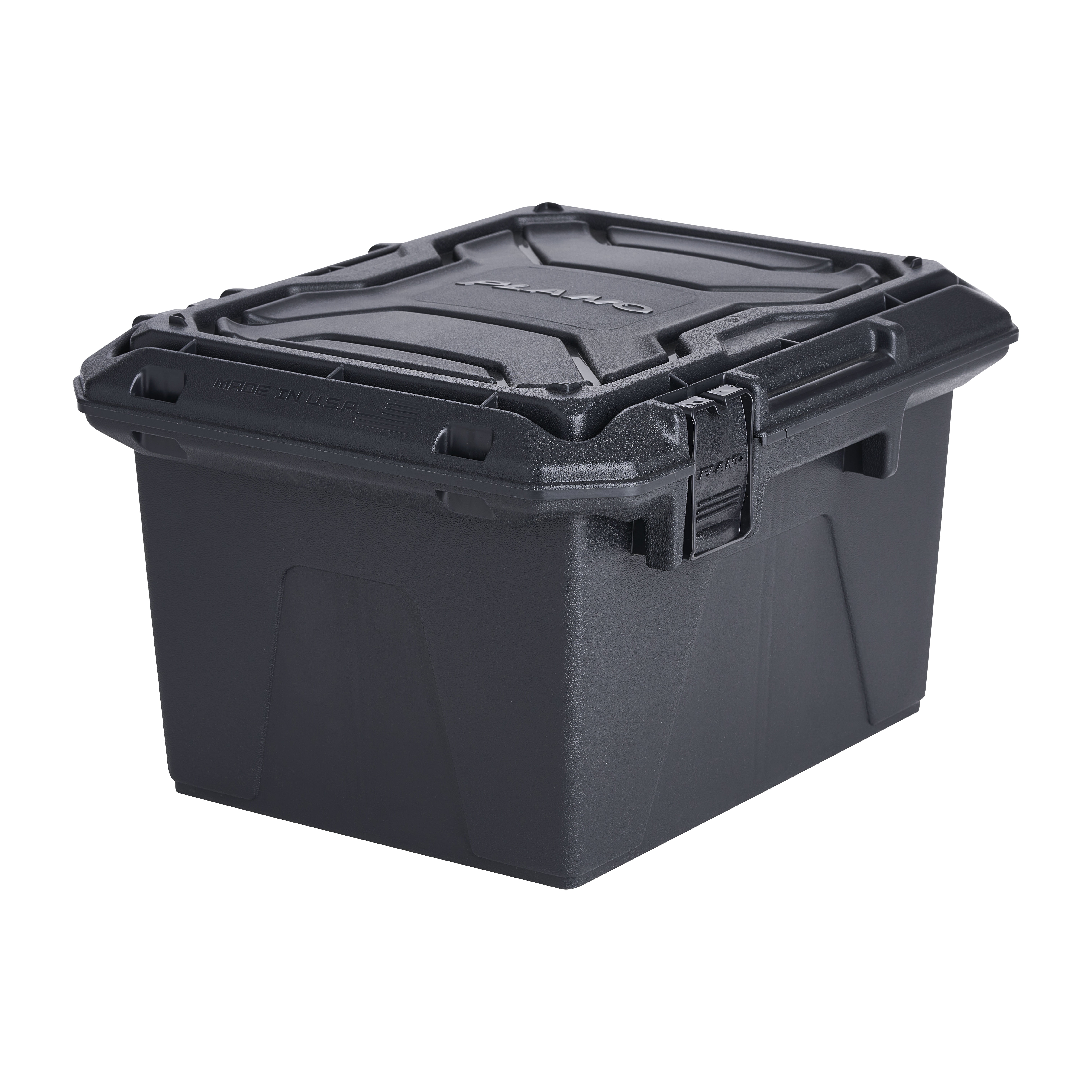 Plano Sportsman's Crate, Black, 16-Quart Lockable Storage Box