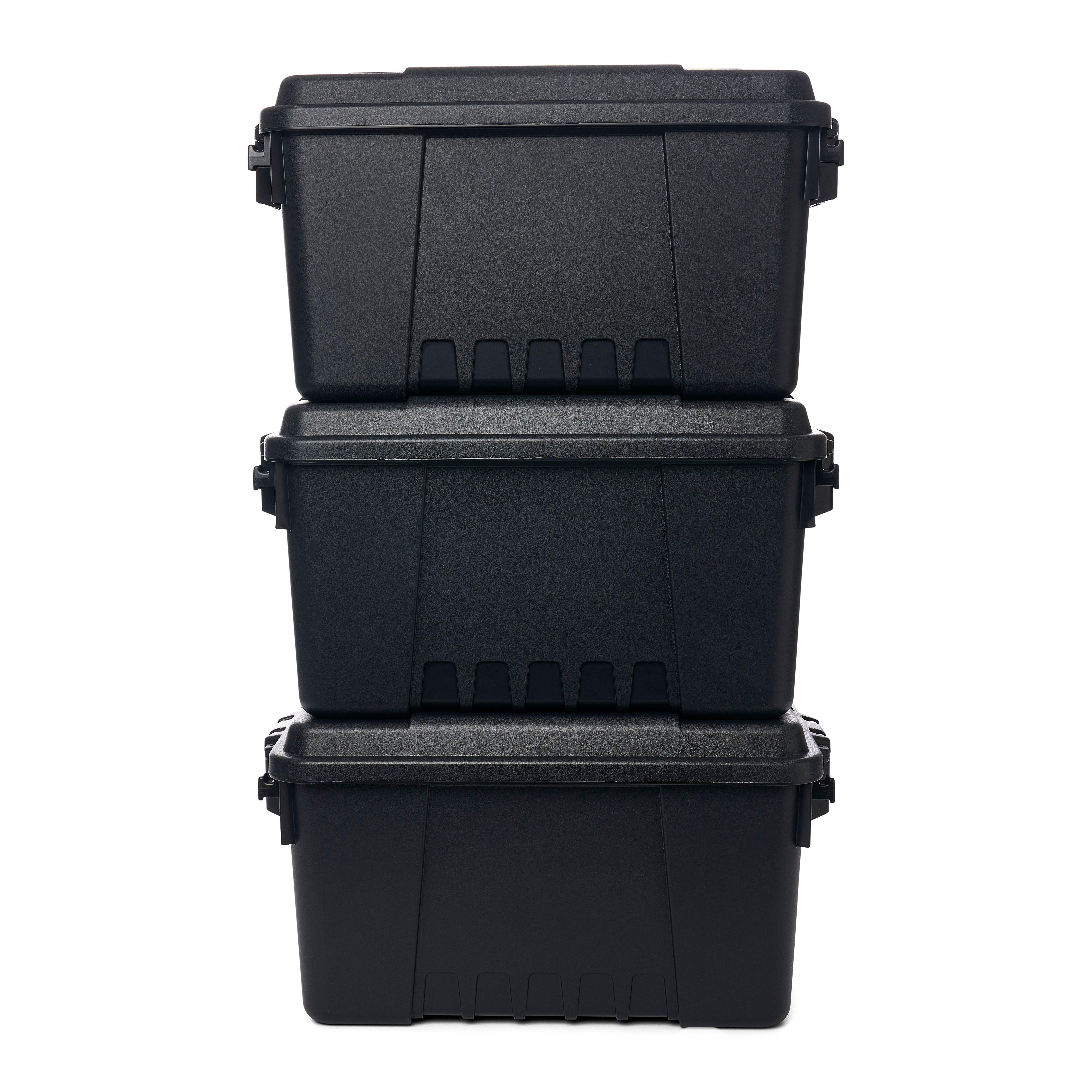 黒人ブルース3CDボックス Plano Sportsman's Trunk 3 Pack, Black, 14-Gallon Lockable Storage