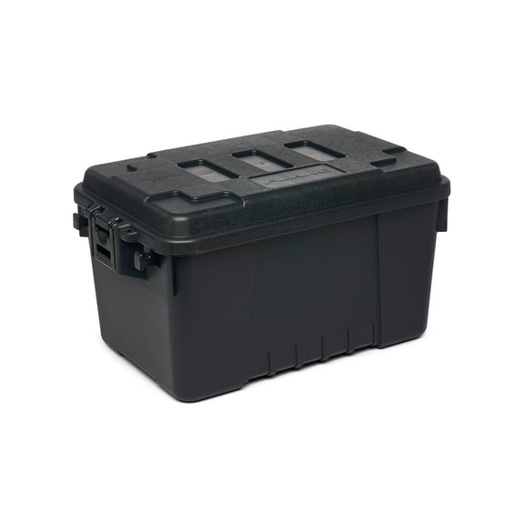 Plano Sportsman's Trunk, Black, 14-Gallon Lockable Storage Box