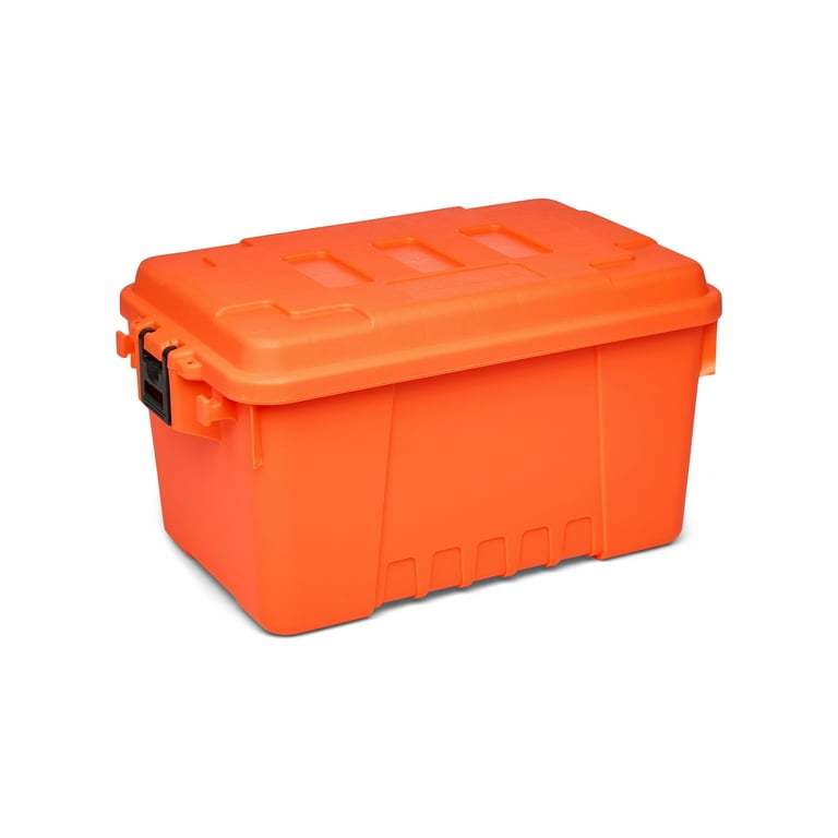 Plano Sportsman's Trunk, Blaze Orange, 14-Gallon Lockable Storage