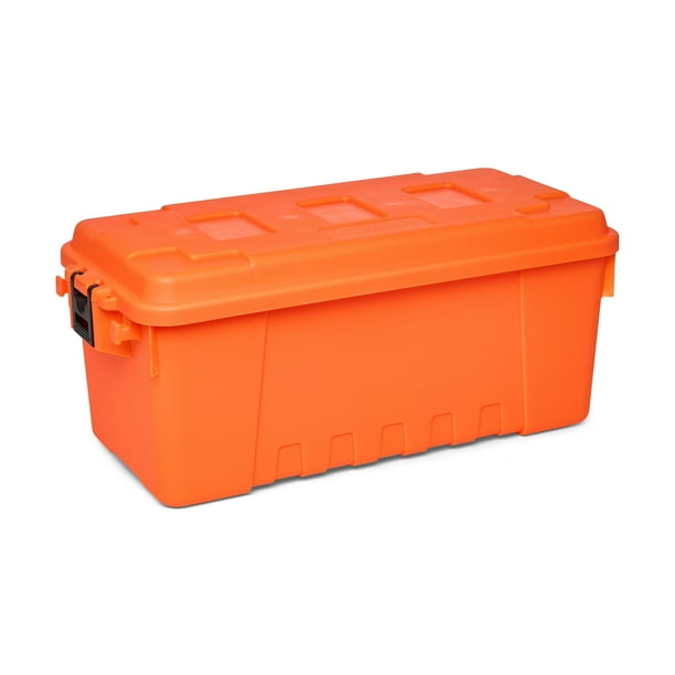 Plano Sportsman's Trunk, Blaze Orange, 17-Gallon Lockable Storage