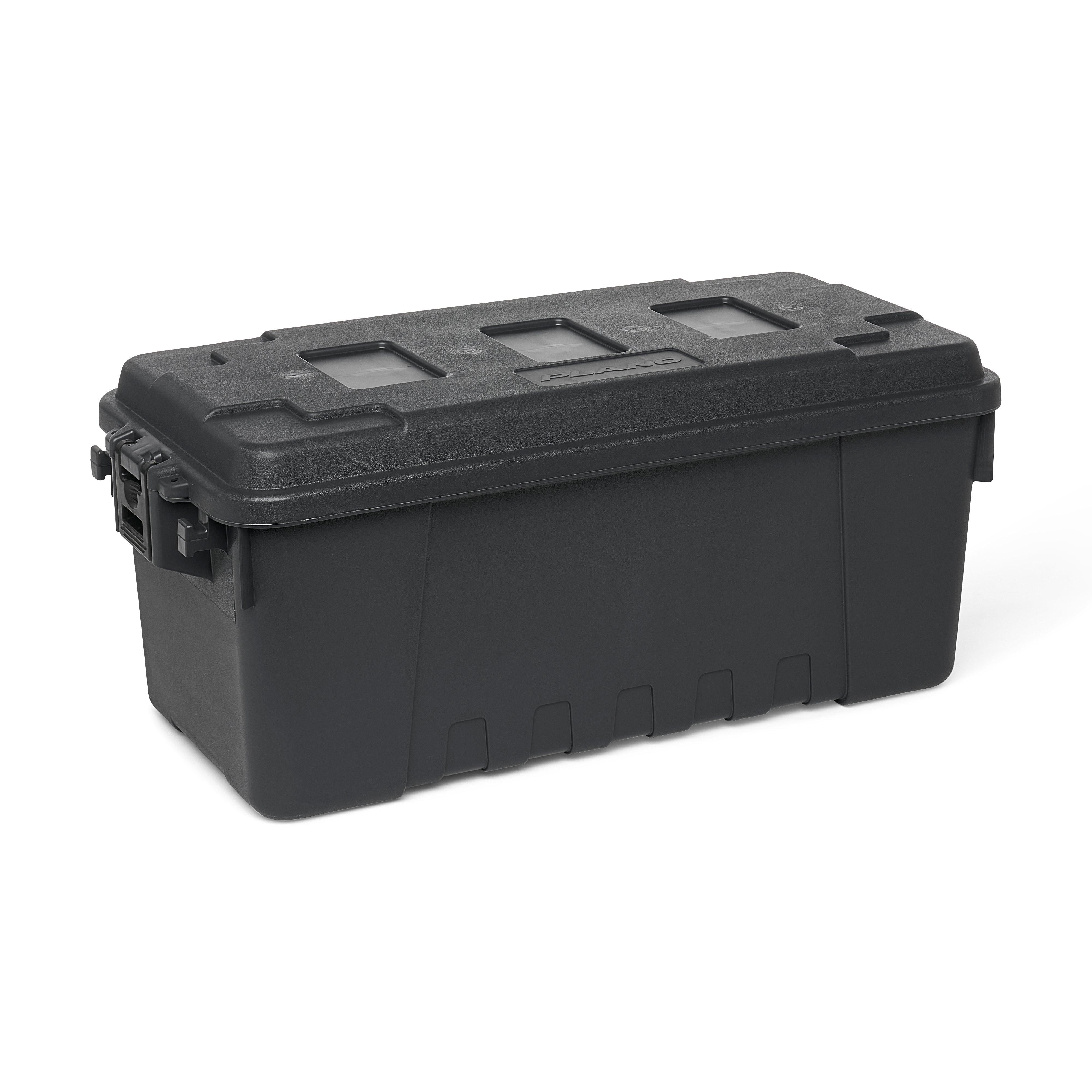 Plano Sportsman's Trunk, Charcoal, 68Quart Lockable Plastic Storage