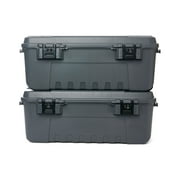 Plano Sportsmans Trunk, Large 2 Pack, Charcoal, Lockable Storage Box