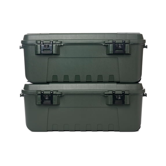 Plano Sportsman's Trunk, Large 2 Pack, Olive Drab, Lockable Storage Box
