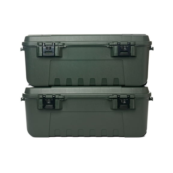Plano Sportsman's Trunk, Large 2 Pack, Olive Drab, Lockable Storage Box