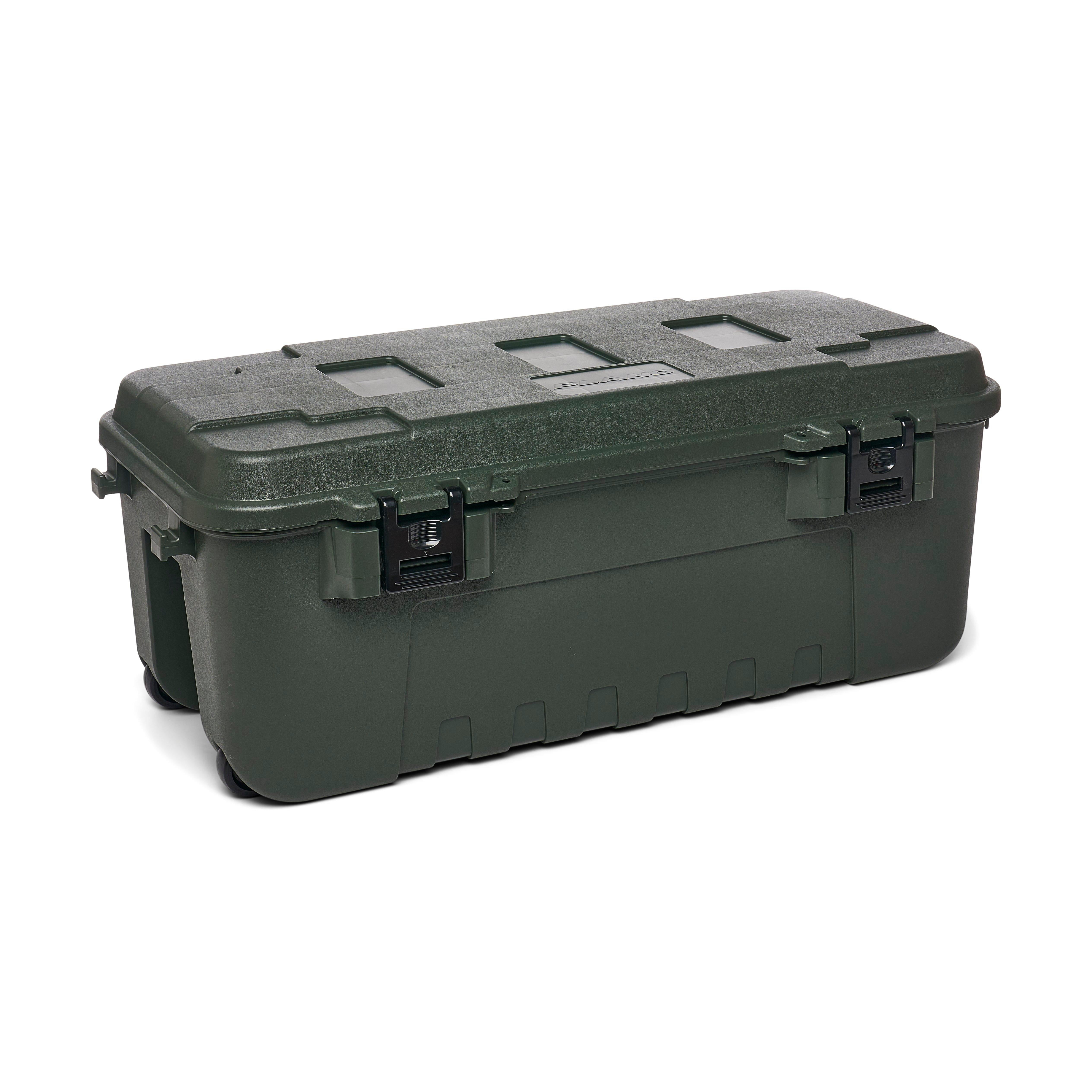 Plano Sportsman's Trunk, OD Green, 108Quart Lockable Plastic Storage