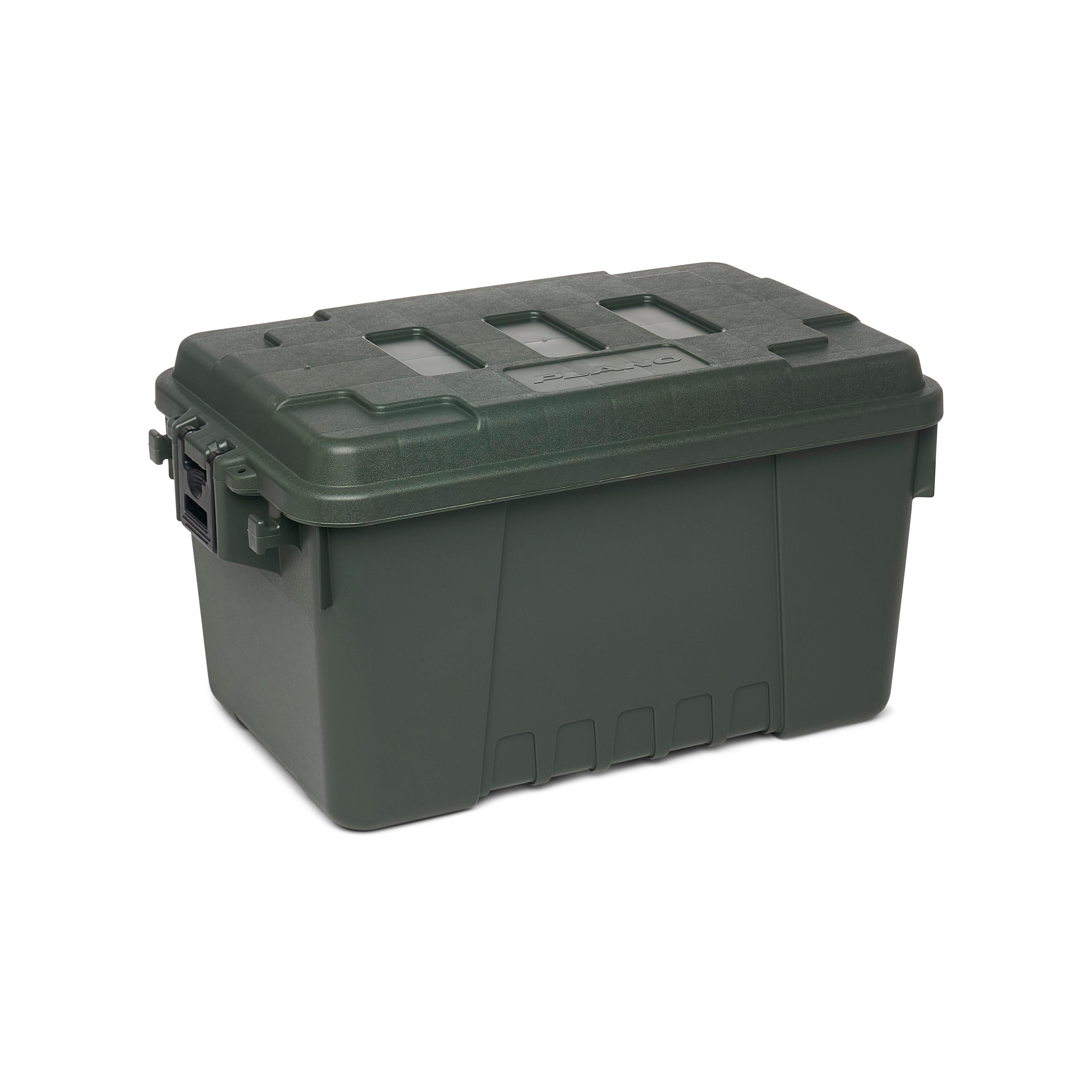 Plano Sportsman's Trunk, OD Green, 14-Gallon Lockable Storage Box