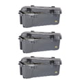 thumbnail image 1 of Plano 3 Pack Storage Trunk with Wheels, Lockable Sportsman Box, 108 Quart, Gray, 1 of 3