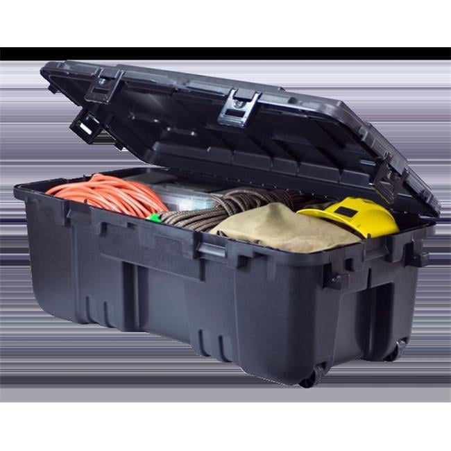 BE@BRICK bfhnnnv Plano 27-Gal. Hinged Storage Box in Black 181973 - The Home