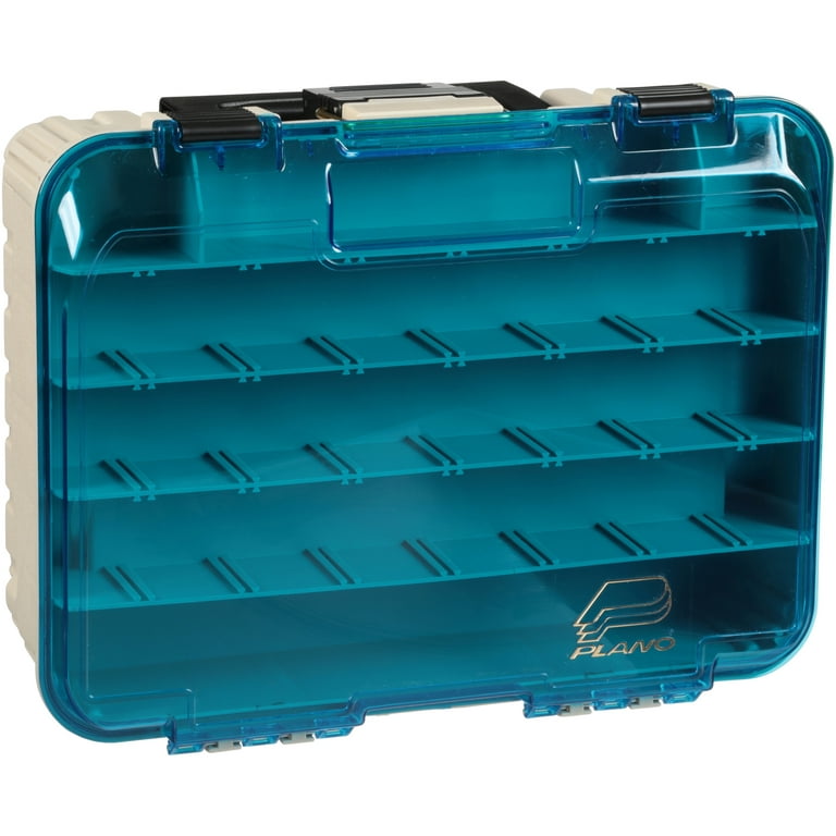 Plano Synergy Fishing Magnum Satchel, Two-Tier Tackle Box, Blue / White 