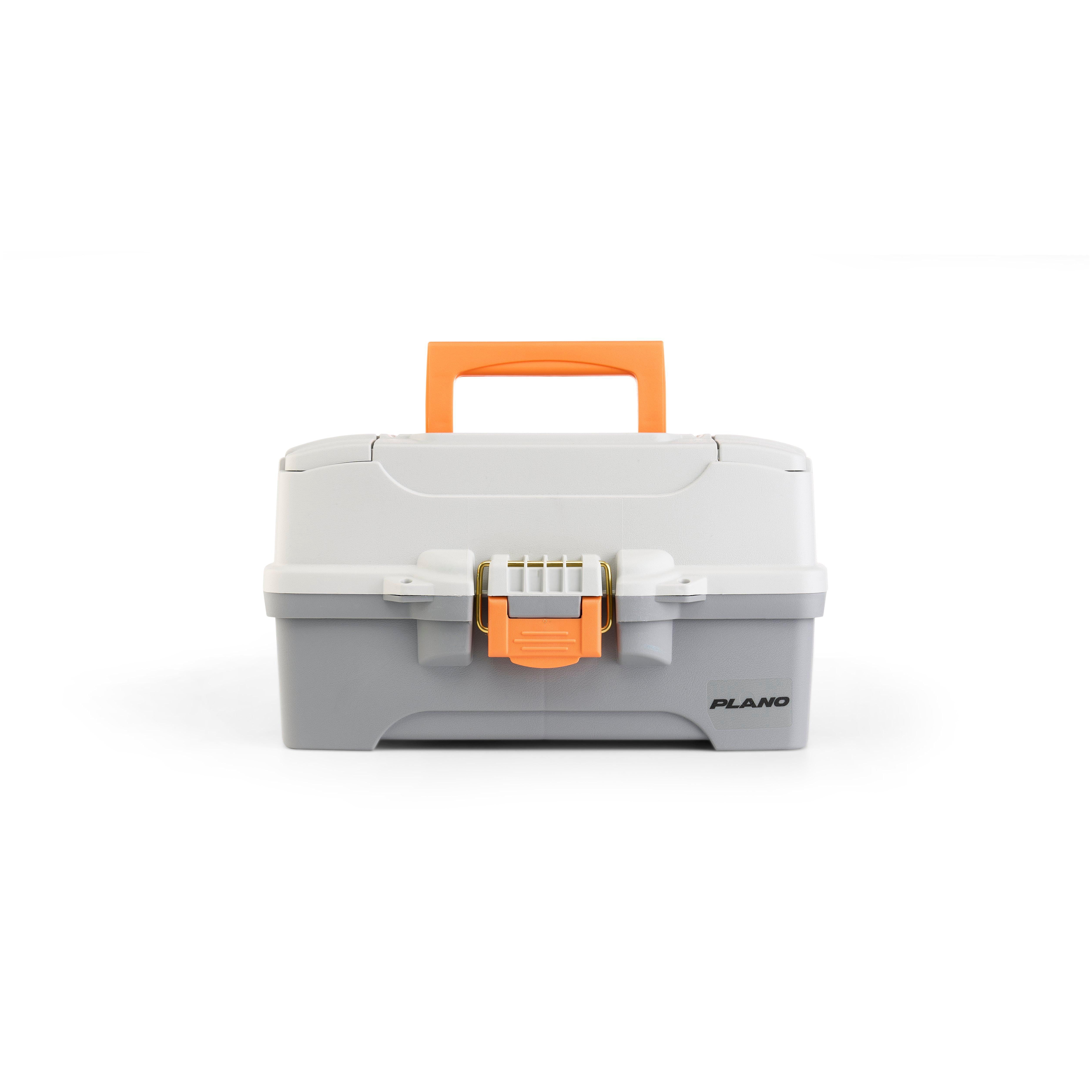Plano Two-Tray Tackle Box, Light Grey/Dark Grey