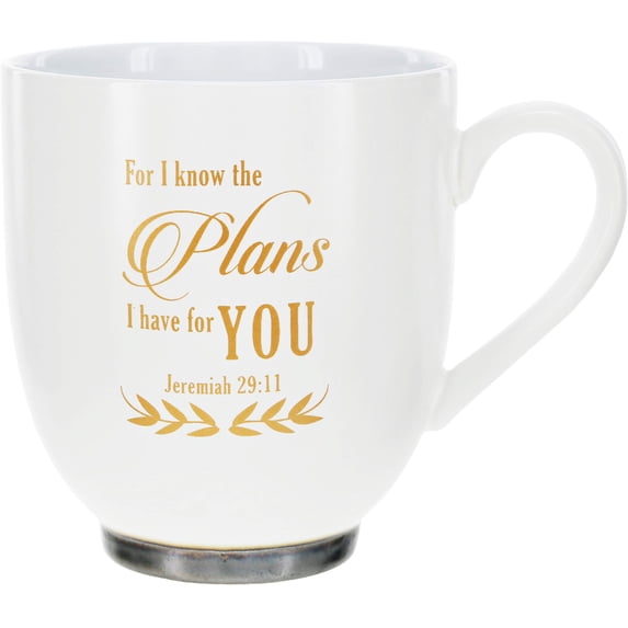 Pavilion - For I Know The Plans I Have For You - Jeremiah 29:11 - 15.5oz Stoneware Coffee Cup Mug