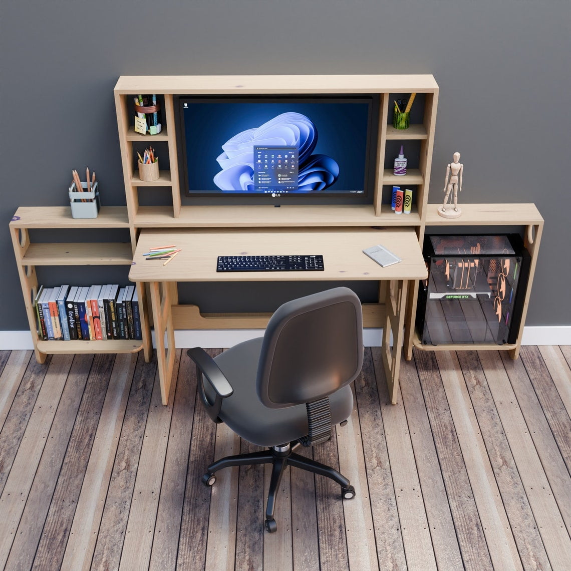 Hobby Desk With Storage