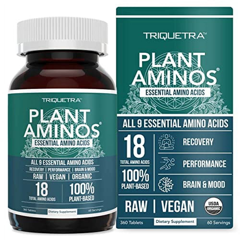 Plant Aminos Organic Essential .. Amino Acids (EAAs) & .. BCAA 100