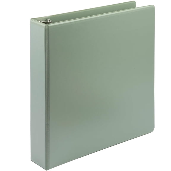 Plant-Based 1.5 Inch Durable D-Ring, Made in USA, View Binder, Eco-Friendly, USDA Certified Biobased, Single, Sage Green